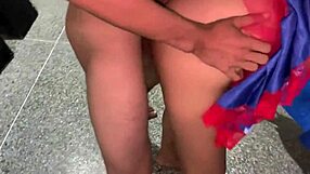 Tantric massage ends in hard fuck with skinny huge-breasted girl