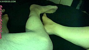 Milf in Nylon Stockings Teased by Voyeur Feet