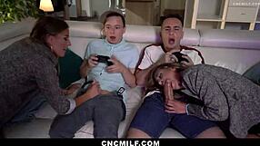 Twin Latina Milfs Bent Over And Riding Their Stepsons In Doggy And Missionary Positions