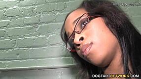 nevaeh keyz sucks huge white dick at gloryhole. she takes facial from monster cock.