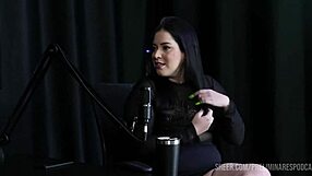 Pri Melancia and Bia Hot in glamorous sheer red lingerie on preliminares podcast compilation!