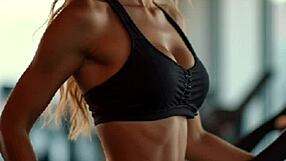 My wife says, The gym instructor is so fit and strong.