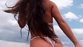 Bikini tropical chill on the beach