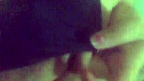 Latina masturbates her boobs in the morning!