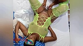 Puta enjoys oral with ripped clothes