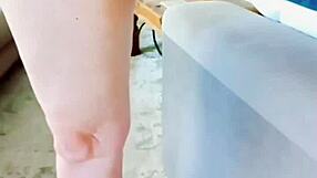 mature woman spreading her huge pussy lips close up