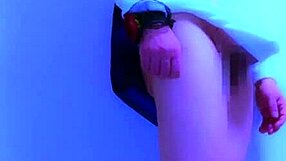 Is this crossdressing beauty worshiping ass in christmas domination?