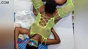 Puta enjoys oral with ripped clothes