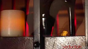 yo, check this bondaged teen 18+ lesbian diving into kinky bdsm play with hairy twists.