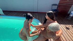 What happened at that private party? Latina teens in interracial threesome with lots of fucking!