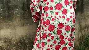 Curvy Chubby Woman Rides Husband's Brother's Big Cock Outdoor on Farm