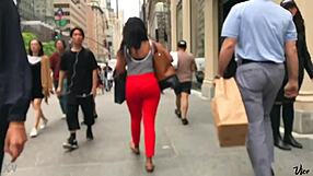 Hey, check out this beautiful ebony ass hidden in candid shots