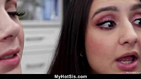 Stepsister Seduces Stepbrother for Blowjob and Threesome