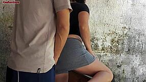 My Wife Left, Hot Maid Grabbed My Cock Outside