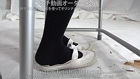 Worshipping feet in socks brings intense pleasure and arousal