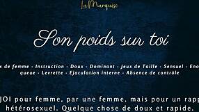 son poids sur toi - french audio porn for women with softcore solo.