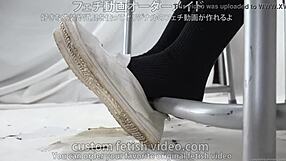 Worshipping feet in socks brings intense pleasure and arousal