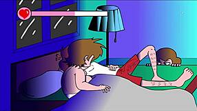 मिल्फ काउच पर फ्लैशिंग वाइल्ड हो जाती है