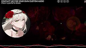 Tempting petals in erotic audio with feminization roleplay