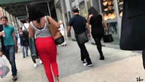 Hey, check out this beautiful ebony ass hidden in candid shots