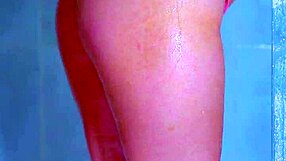 Man, college girls in shower, wet pink thong revealin’ their asian assets!