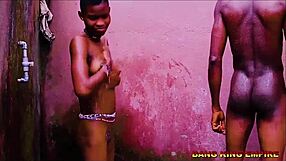 slim saida bob takes two big fat cocks in ghetto!