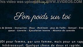 son poids sur toi - french audio porn for women with softcore solo.