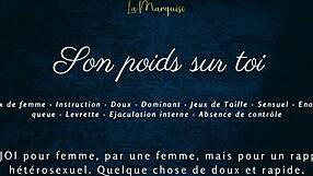 son poids sur toi - french audio porn for women with softcore solo.
