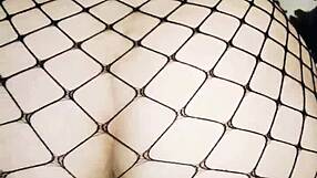 sexy couple filming a hot video with wife in stockings for fun