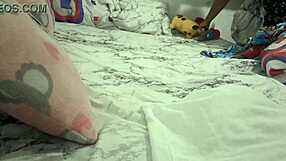 Chubby bbw mom cleans the room