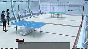 Petite Brunette Stares At Busty Milf's Tits!