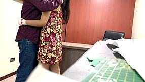 Feeling bent over nataly in monterrey office