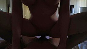 These natural big boobs on my friend's wife are so sexy as she rides my cock