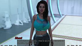 Petite Brunette Stares At Busty Milf's Tits!