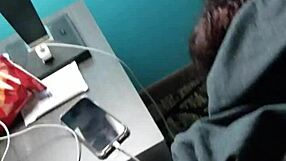 bent over for doggy style in public outdoor action