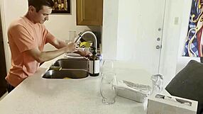 Step Mom Helps Son Tidy Up with a Sloppy Wet Blowjob. You Won't Believe This!