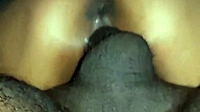 Small pussy stretched by big black dick in raw action