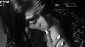 Can't Get Enough of Raven's Feet in Lesbian Femdom