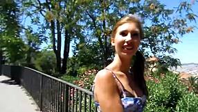 milky white redhead rides cock with massive tits