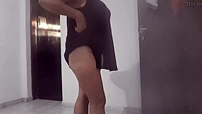 Latina Amateur Dances with Dildo and Toys in Lesbian Fun