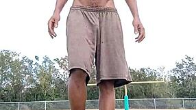 its good to watch athletic roommate workout solo