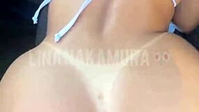 Asian Blogger Caught In Public Parking Lot.