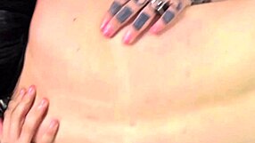 Leigh Raven Under Nikki Hearts In Fishnets, Fingering Pussy On Bed With Heels And Shoes.