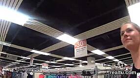 Tease me in the supermarket, said the czech sweetie.