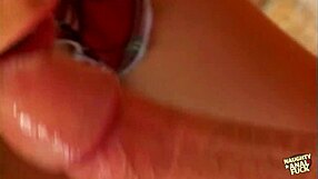 the guy sticks his penis in the beautiful blondes big ass after licking her pussy