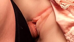 feel her slippery pussy as this cute doll takes double penetration. she's a real hairless beauty getting wild in close-up ass play.