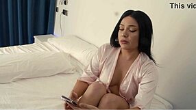 Hotel manager bangs curvy brunette influencer after flashing