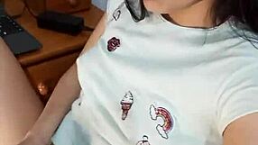 She Feels Horny And Hot While Masturbating And Squirting