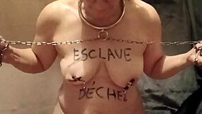 2024 French Milf Slave in Uro Dildo Self-Session POV
