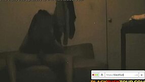 Ebony massage therapy interracial fuck caught on cam